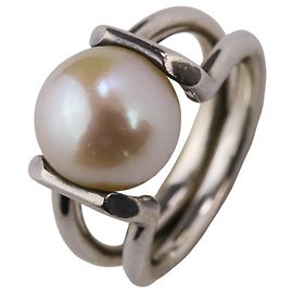 Autre Marque Bague Tiffany HardWear en perles d'eau douce Argenté
