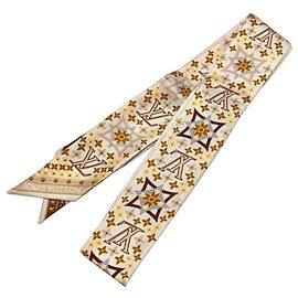 Louis Vuitton Bandeau BB Studded Narrow Scarf Braun Beige