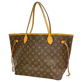 Borsa Tote Louis Vuitton Monogram Neverfull MM Marrone