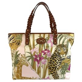 Salvatore Ferragamo Leopard Print Tote Bag Brown Multiple colors