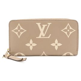 Carteira Zippy Monogram Empreinte Louis Vuitton Cinza Cru