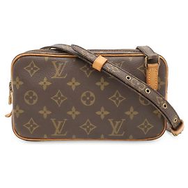 Bolso de hombro Louis Vuitton Monogram Marly Bandoulière Castaño