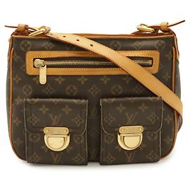 Bolso de hombro Louis Vuitton Monogram Hudson GM Castaño