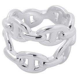 Hermès Hermes Chaine d'Ancre Enchainee Double Row Band Ring Other