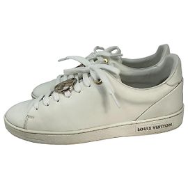 Louis Vuitton Frontrow Sneakers in pelle bianca Bianco