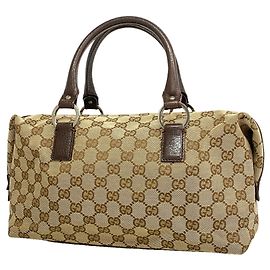 Borsa Gucci in tela GG marrone Marrone