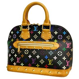 Bolso de mano Louis Vuitton Alma Monogram Negro