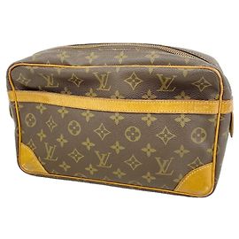 Bolso de mano Louis Vuitton Monogram Compiegne 28 Castaño