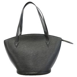 Borsa a tracolla Louis Vuitton Epi Saint Jacques Nero