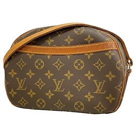 Louis Vuitton Monogram Blois Shoulder Bag Brown