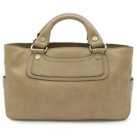 Céline mala de mão Celine Boogie Bag Tote em couro bege Bege