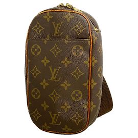 Louis Vuitton Monogram Pochette Gange Brown Sling Bag Brown