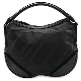 Burberry Shadow Check Shoulder Bag Black