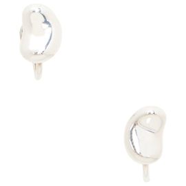 Orecchini a clip Bean in argento sterling vintage Tiffany & Co. Elsa Peretti Argento Metallico