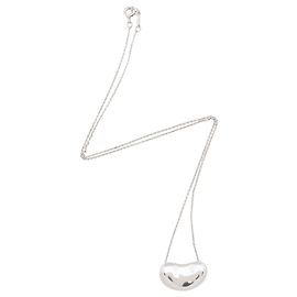 Collier Bean 20mm en argent sterling Tiffany & Co. Elsa Peretti Argenté Métallisé