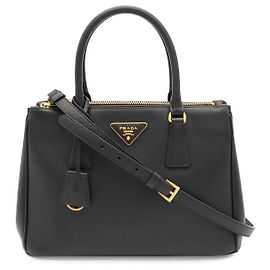 Borsa Prada Galleria Triangle Logo Nero