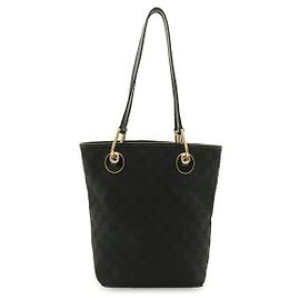 Sac cabas Gucci GG Canvas Noir