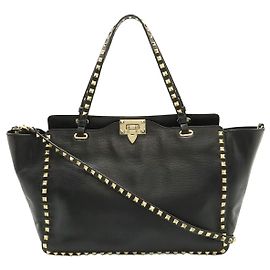 Valentino Garavani Saco Tote Valentino Rockstud Preto