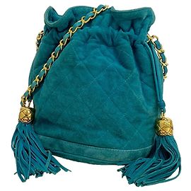 Borsa a spalla Chanel Matelassé Blu