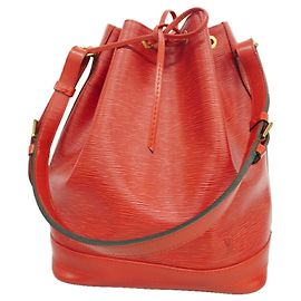 Sac à épaule Louis Vuitton Epi Noe Rouge