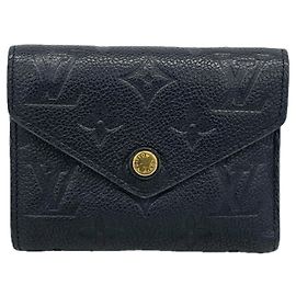 Portafoglio tri-fold Louis Vuitton in Noir Nero