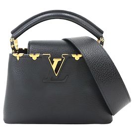 Sac à main Louis Vuitton Capucines MINI Noir Autre