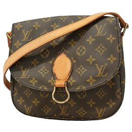 Borsa a tracolla Louis Vuitton Monogram Saint Cloud GM Marrone