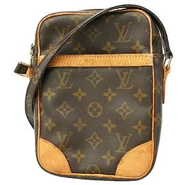 Bolsa de Ombro Louis Vuitton Monogram Danube M45266 em Brown Marrom