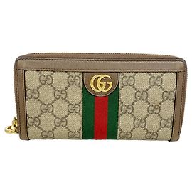 Gucci Ophidia Long Wallet Brown