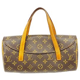 Louis Vuitton Monogram Sonatine Handbag Brown