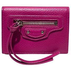 Balenciaga Neo-Classic Tri-fold Wallet Pink