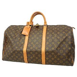 Louis Vuitton Boston Monogram Keepall 55 Marron