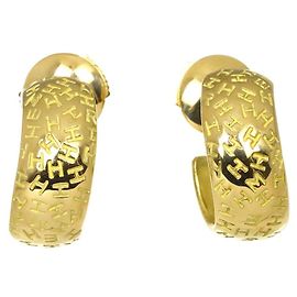 Hermès Orecchini Hermes Toubou H in oro giallo 18K Altro