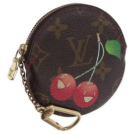 LOUIS VUITTON Monogram Cherry Porte Monnaie Ron Coin Purse M95043 Auth 202023 Monogram