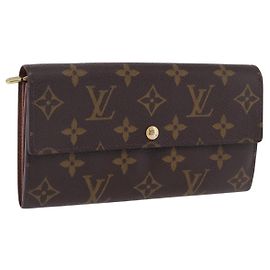 LOUIS VUITTON Monogram Portefeuille Sarah Long Wallet M61734 LV Auth 202008 Monograma