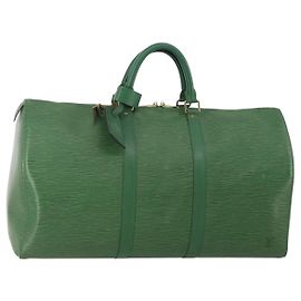 LOUIS VUITTON Monogram Keepall 50 Boston Bag M41426 LV Auth 199053A Monogramma