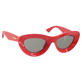 Gafas de sol BOTTEGA VENETA Plástico Rojo Auth bs36855V Roja