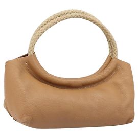 Sac Tote Miu Miu Cuir Brown Beige Auth 202080V Marron Beige
