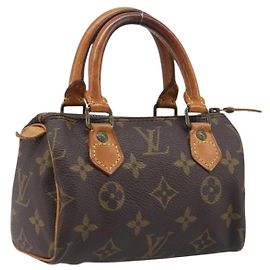 LOUIS VUITTON Monogram Mini Speedy Hand Bag M41534 LV Auth 199527 Monogram