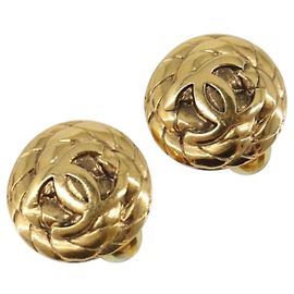 Orecchini CHANEL metallo Gold Tone CC Auth 201015V Altro
