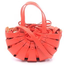 Bottega Veneta The Shell Small Sac à main 2-Way Rouge