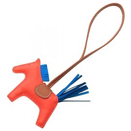 Hermès Charm Hermes Rodeo PM in blu e marrone Marrone Rosso Blu
