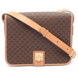 Céline Sac à épaule Celine Macadam Marron