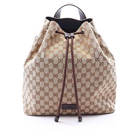 Sac à dos/Sac à main Gucci GG Canvas Marron Beige