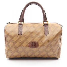 Saco Tote Balenciaga BB Monogram Marrom Bege