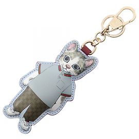 Porte-clés Gucci x Yuko Higuchi GG Supreme Boris Marron Multicolore Beige