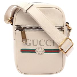Bolsa de Ombro Gucci Webbing Line Branco Multicor