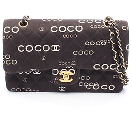 Borsa a tracolla Chanel Matelassé Double Flap Nero Bianco
