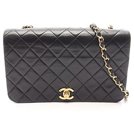 Bolsa de Ombro Chanel Matelassé Full Flap Preto