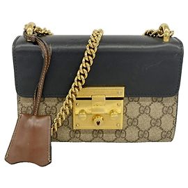 Borsa a tracolla Gucci GG Supreme Marrone Nero
